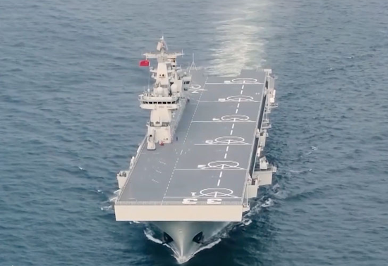 海軍新篇章，075型三號艦正式入列，海軍新篇章，075型三號艦正式入列啟航