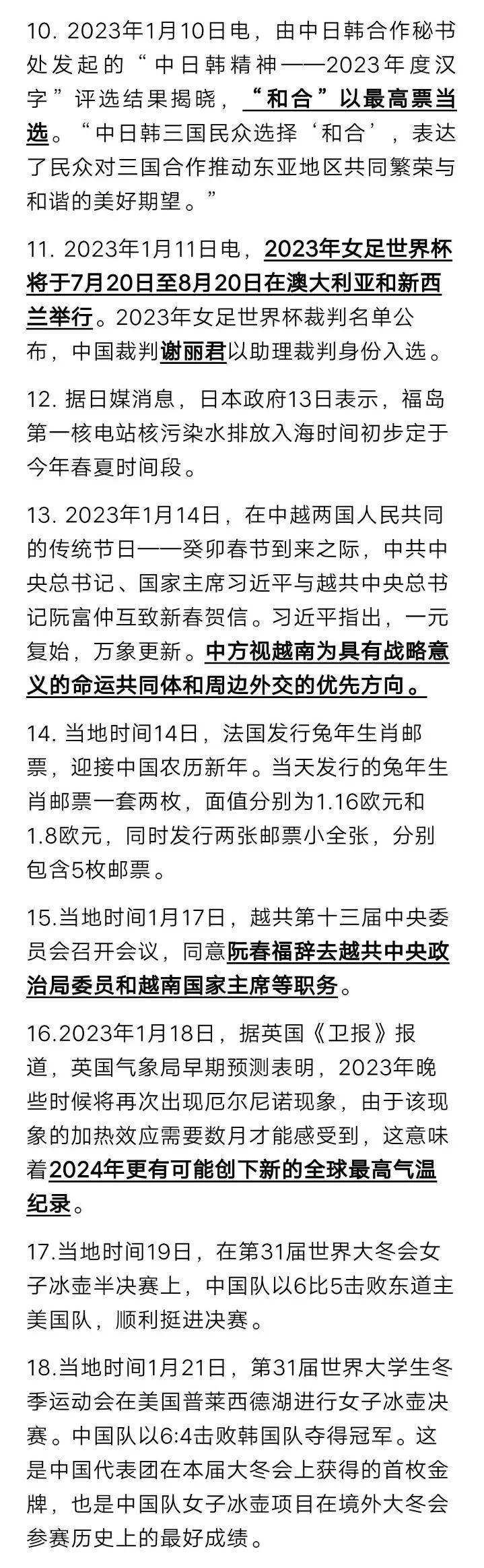 全球熱點(diǎn)事件
